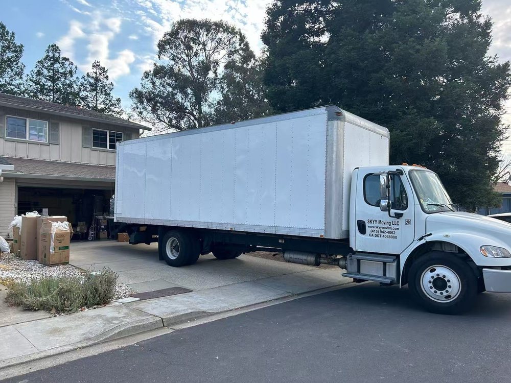 Moving truck background